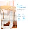 DIY Hamster Cage Accessories with Plastic Tunnels, 1 Set, White view 4