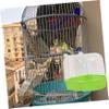 Happyyami Parrot Shower Box - Green Bird Bath view 2