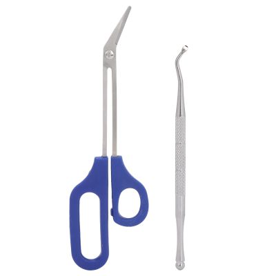Long-Handle Toenail Scissors with Ingrown Toenail File
