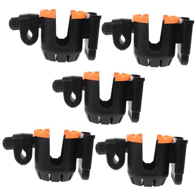 Healeved 5-Piece Walker Cup Holder Set, Adjustable Drink Holders for Rollators and Adults