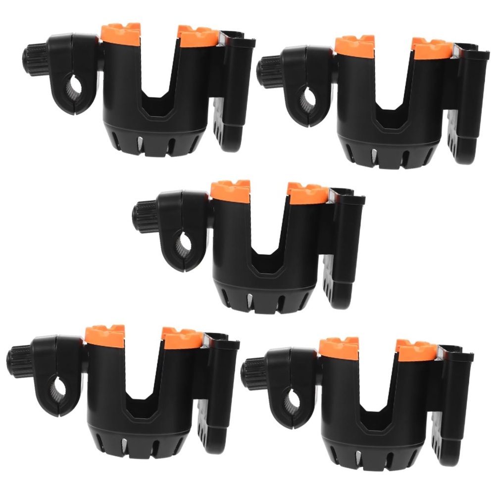 Healeved 5-Piece Walker Cup Holder Set, Adjustable Drink Holders for Rollators and Adults