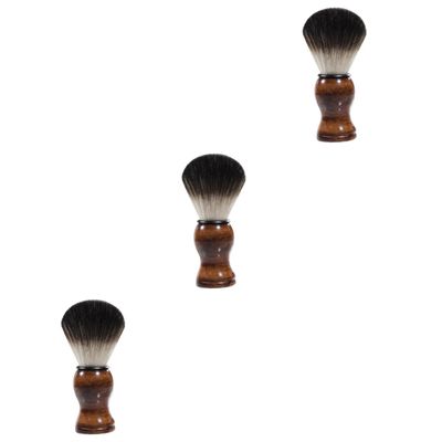 FRCOLOR 3-Piece Portable Beard Brush Set for Men