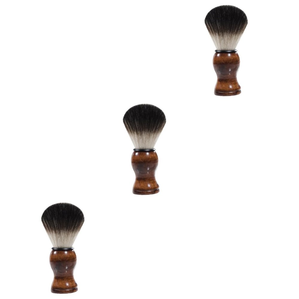 FRCOLOR 3-Piece Portable Beard Brush Set for Men