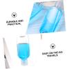 10-Pack PETG Refillable Bottles, 50 mL, with Carabiner Hooks, White view 3