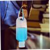 10-Pack PETG Refillable Bottles, 50 mL, with Carabiner Hooks, White view 4