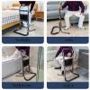 Chair Assist Rail for Seniors with Storage Bag, Adjustable Walking Cane and Bed Rail view 2
