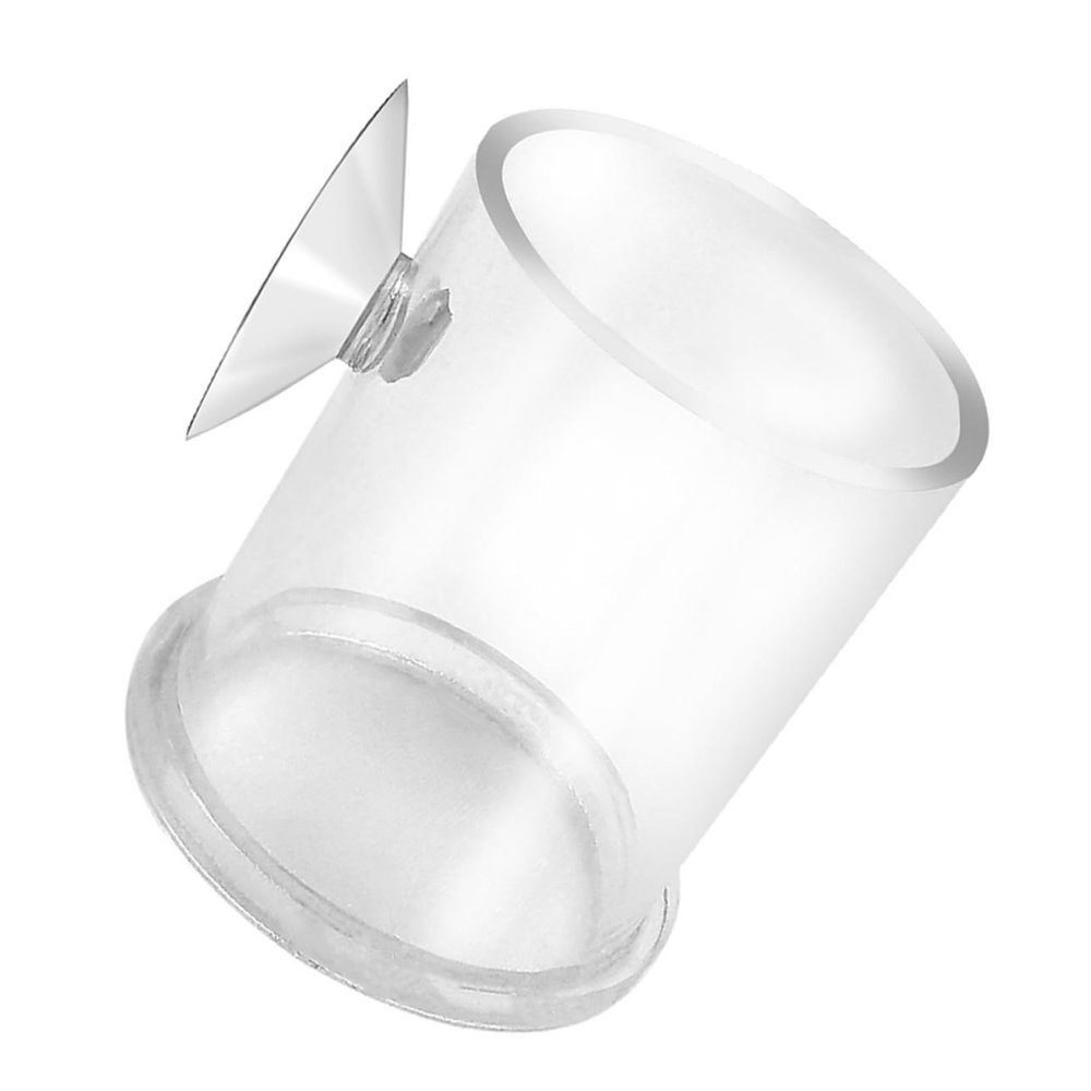 Happyyami Acrylic Aquarium Fish Feeding Ring with Suction Cup, Small