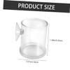 Happyyami Acrylic Aquarium Fish Feeding Ring with Suction Cup, Small view 2