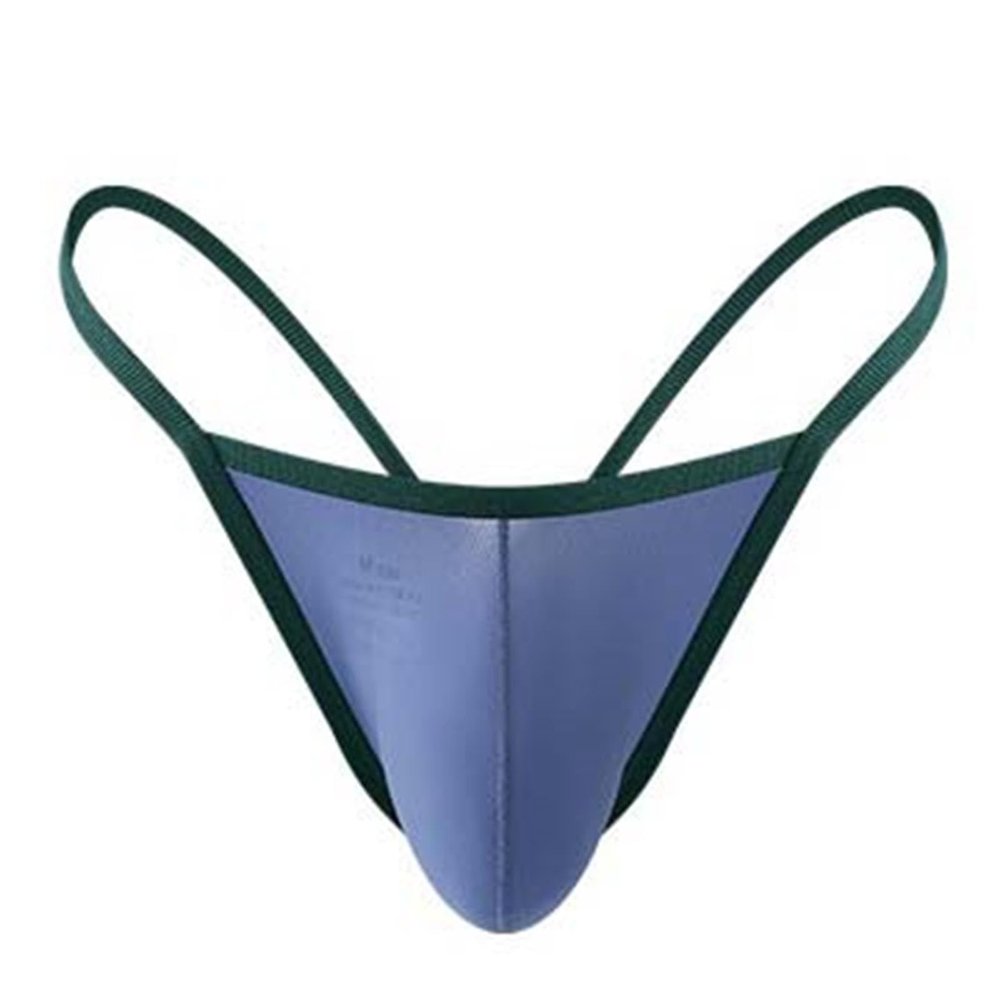 SRZYMJ Men's Cotton Boxer Shorts with Side Pockets, Blue, XL