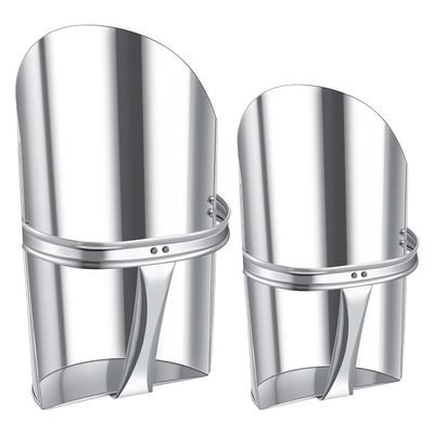 Rkbcjqa 2-Piece Metal Feed/Grain Scoop Set for Livestock, 2 Sizes, Sturdy and Stackable, for Horses, Gardens, and Farms