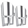 Rkbcjqa 2-Piece Metal Feed/Grain Scoop Set for Livestock, 2 Sizes, Sturdy and Stackable, for Horses, Gardens, and Farms view 1