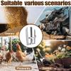 Rkbcjqa 2-Piece Metal Feed/Grain Scoop Set for Livestock, 2 Sizes, Sturdy and Stackable, for Horses, Gardens, and Farms view 2