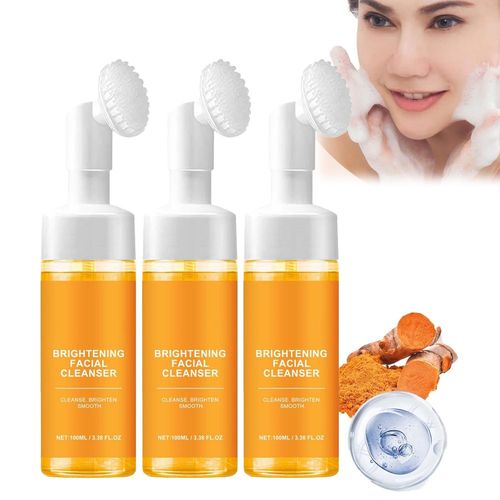 Turmeric & Kojic Acid Foaming Facial Cleanser, 3-Pack