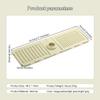 Faucet Guard Drain Mat 2024, Silicone Sink Drain Tray, Gray view 2