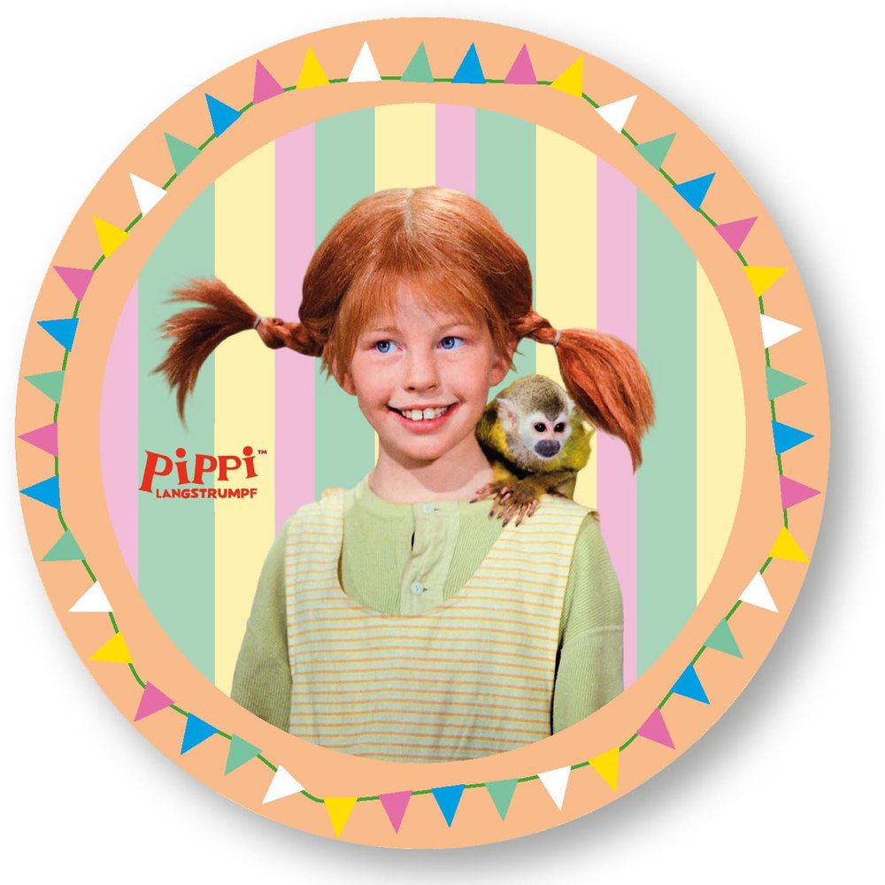 Edible Pippi Longstocking Cake Topper, 20 cm