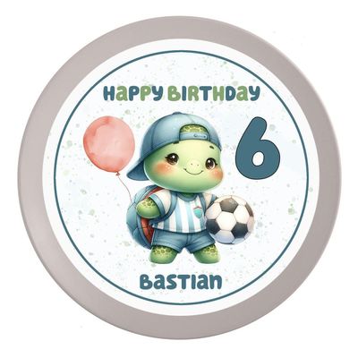 Personalized Soccer Birthday Cake Topper #11 with Name & Number, 20 cm