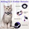 Ledeak Airtag Cat Collar with Bell - Reflective & GPS Compatible view 2