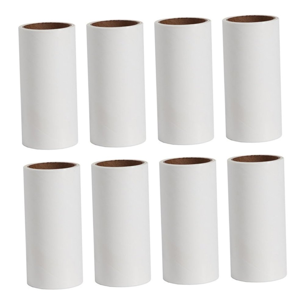 Supvox Adhesive Hair-Removal Paper Replacement Rolls, 8-Pack, White