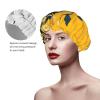 Reusable Waterproof Shower Cap for Women, Double-Layer, Large Size view 4