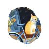 Reusable Waterproof Double-Layer Shower Cap for Women, Oversized Floral, Bicycle, and Cat Designs view 2