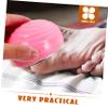 Manual Foot Scrubber for Shower, Pink Stainless Steel Foot File view 2