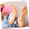 Manual Foot Scrubber for Shower, Pink Stainless Steel Foot File view 4