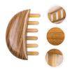 Horn Hair Comb with Wide Teeth, Durable for Travel view 2
