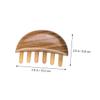 Horn Hair Comb with Wide Teeth, Durable for Travel view 4