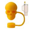 Skull Straw Topper, Silicone Cover for 10 mm Straws view 1