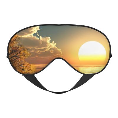 Good Morning Silk Sleep Mask with Elastic Band for Travel and Naps