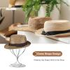 QUARKZMAN 12-Inch Metal Tabletop Hat Display Stand, Silver view 4