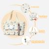 EliphonTowne Baby Diaper Bag - Lightweight Diaper Bag with Zipper and Adjustable Strap, Travel Bag for Moms and Strollers, Newborn Accessories, L, White, L view 3