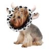 INOOMP 3-Piece Adjustable Soft Recovery Collar for Cats and Small Dogs, Cow Design view 3