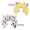 INOOMP 3-Piece Adjustable Soft Recovery Collar for Cats and Small Dogs, Cow Design view 4