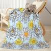 Jbofyee Daisy and Wildflower Throw Blanket, Ultra-Soft Warm Fleece, All Seasons, 127 x 101 cm view 4