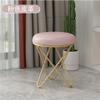 HYEFDWS Makeup Stool, Iron Salon Chair, Nordic Small Round Stool view 3