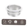 SEWACC Aluminum Wax Melting Pot with Handle, Silver view 3