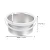 SEWACC Aluminum Wax Melting Pot with Handle, Silver view 4