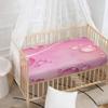 Morbuy Baby Crib Fitted Sheet, Water Drop Pattern, Microfiber, Pink, 35.4 x 21.7 in view 3