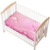 Morbuy Baby Crib Fitted Sheet, Water Drop Pattern, Microfiber, Pink, 35.4 x 21.7 in view 4