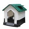 CTREVL Plastic Dog House with Sloped Roof, Raised Floor and Ventilation, Green, 68 x 80 x 76 view 1