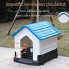 CTREVL Plastic Dog House with Sloped Roof, Raised Floor and Ventilation, Green, 68 x 80 x 76 view 4