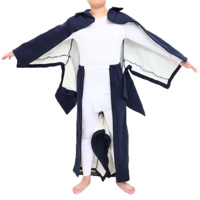 ZGYOZMNG Thick Cotton Patient Care Pajama Set, Easy-Open, for Paralyzed or Long-Term Bedridden Wheelchair Patients (XXL/L)