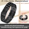 Cigmag Magnetic Bracelet for Men, Pure Titanium, Three-Row, Folding Clasp view 3