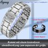 Cigmag Men's Stainless Steel Magnetic Bracelet with Three Rows of Ultra-Strong Magnets view 4