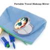 VFMKT Rainbow Rabbit Folding Travel Makeup Mirror with 1x/2x Magnification view 3