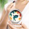 VFMKT Rainbow Rabbit Folding Travel Makeup Mirror with 1x/2x Magnification view 4