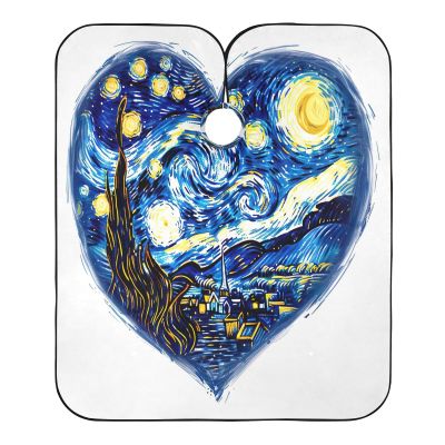 RPLIFE Starry Night Heart Haircut Cape, One Size