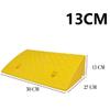 IMUNKT Door Threshold Ramp, 3–19 cm High Rubber Wheelchair Ramp, Yellow, 50 x 27 x 13 cm view 2