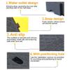 IMUNKT Door Threshold Ramp, 3–19 cm High Rubber Wheelchair Ramp, Yellow, 50 x 27 x 13 cm view 3